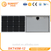 Panneau solaire photovoltaïque monocristallin de 45 watts 48 watts